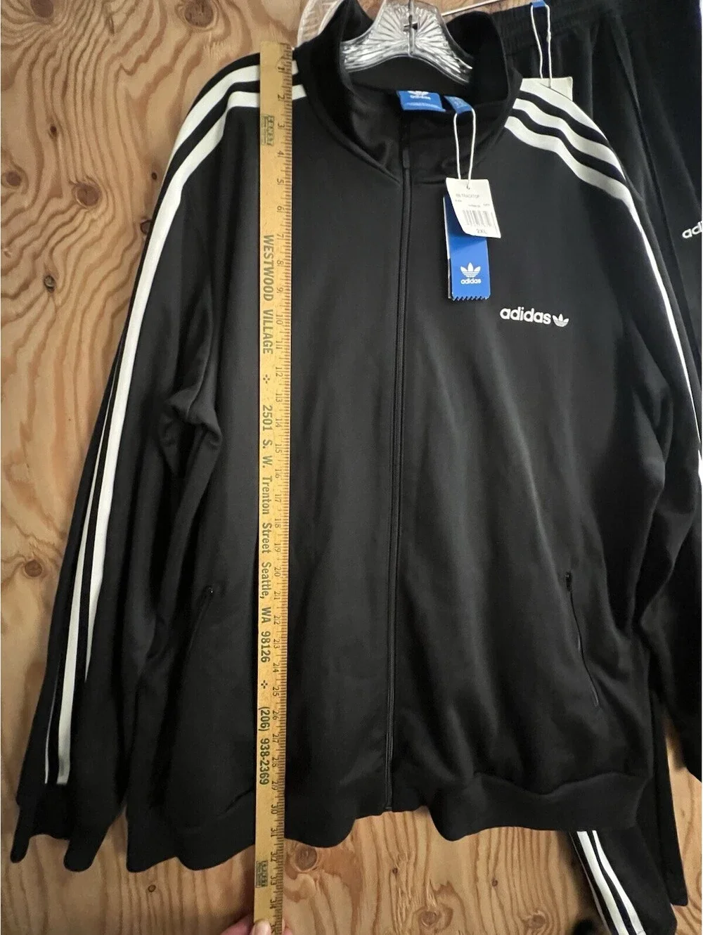 Adidas Classic BB Beckenbauer TrackSuit Set Mens 2XL Jacket & Pants Black
